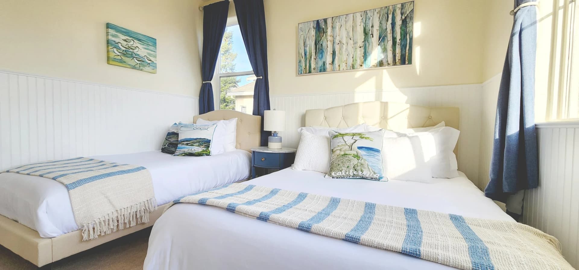 Professional vacation rental cleaning - pristine Airbnb bedroom